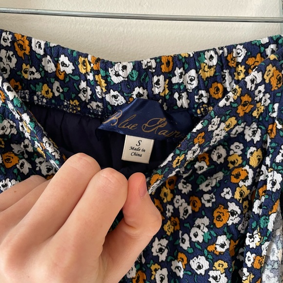 Blue Rain Floral Maxi Skirt in Navy and Yellow - Picture 3 of 4